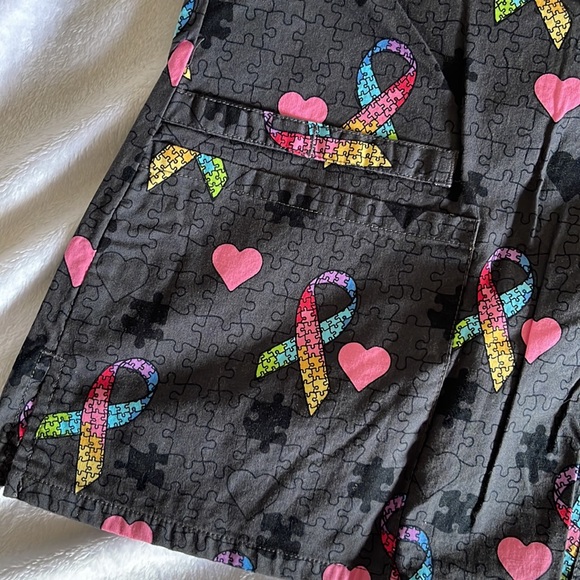 Cherokee Autism Awareness Scrub Top - Picture 2 of 5